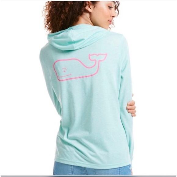 Vineyard Vines Tops - Vineyard Vines Graphic Hoodie Tee Tshirt Edgartown Mint White Pink NWT M Pastel